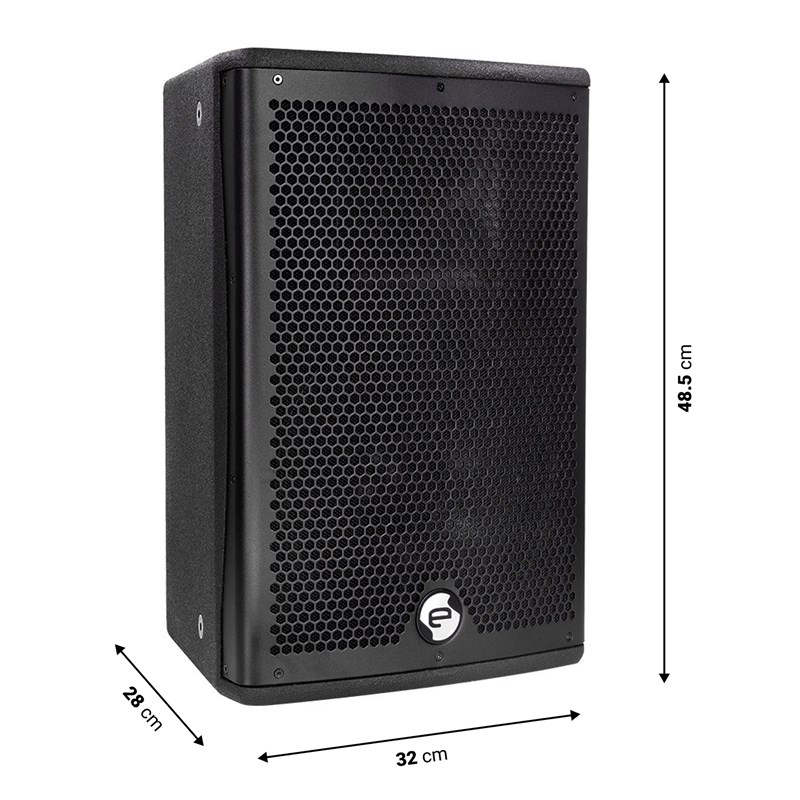 Enceinte passive 2 voies 25 cm - 250W RMS - M10 & BF/HF - dimensions Elokance - E Pro 10 mk2