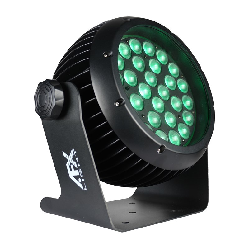 Projecteur LED RGBW 28x10W IP65 zoom 12°-60° DMX - VERT