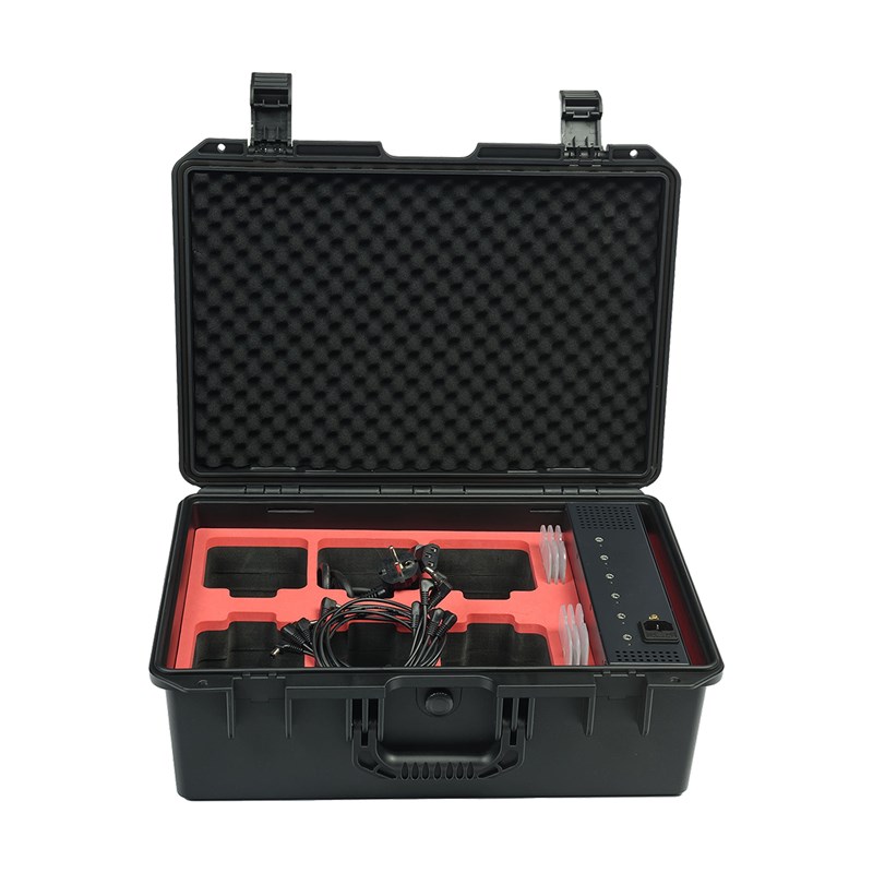 Flight case 6 PAR LED - charge intégrée + accessoires - EVENT PAR 44 QUAD IP
