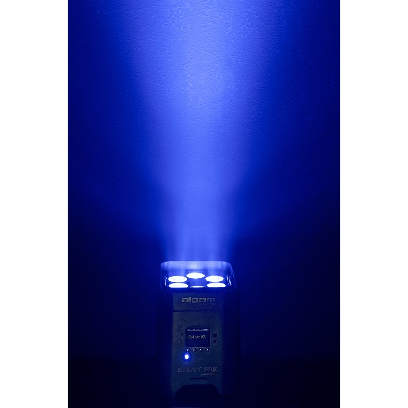 Par LED sans fil sur batterie 6x12W - UV - DMX - Ambiance