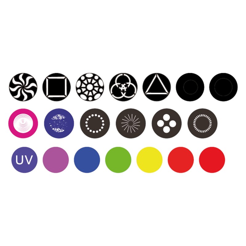 Lyre Spot Zoom 240W LED Blanche  - gobos