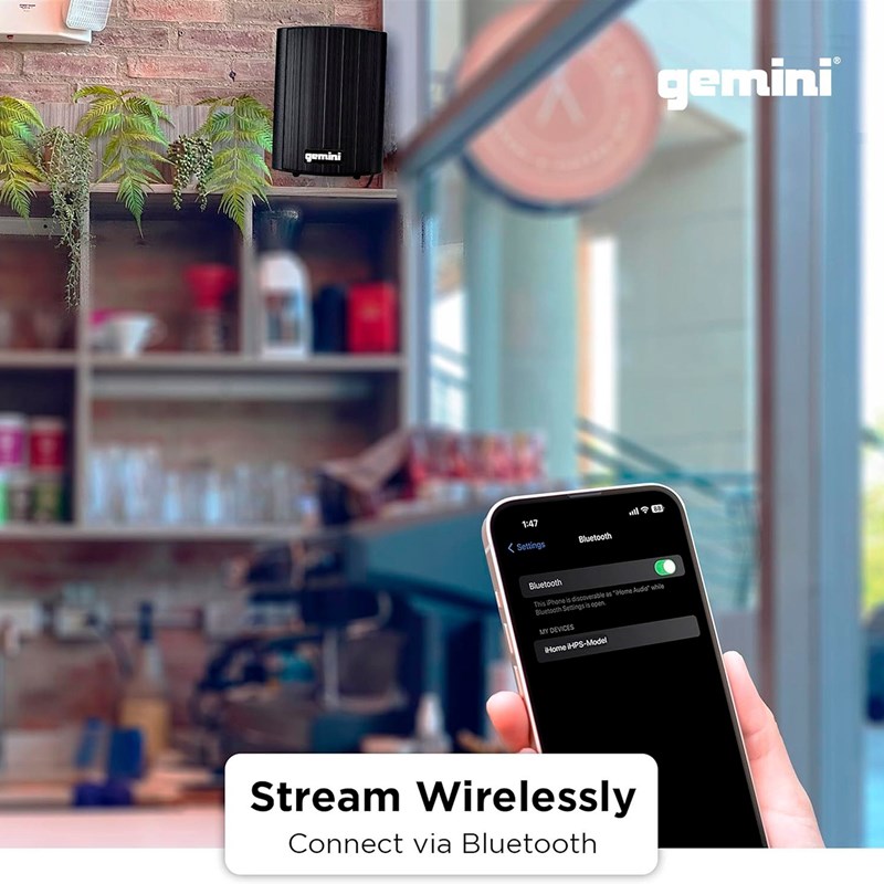 Paire enceintes extérieures 100W - Bluetooth - IP44 - Télécommande terrasse