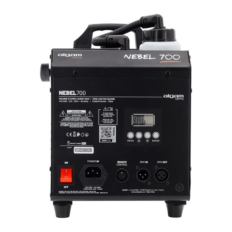 Machine à fumée lourde 700W lumineux