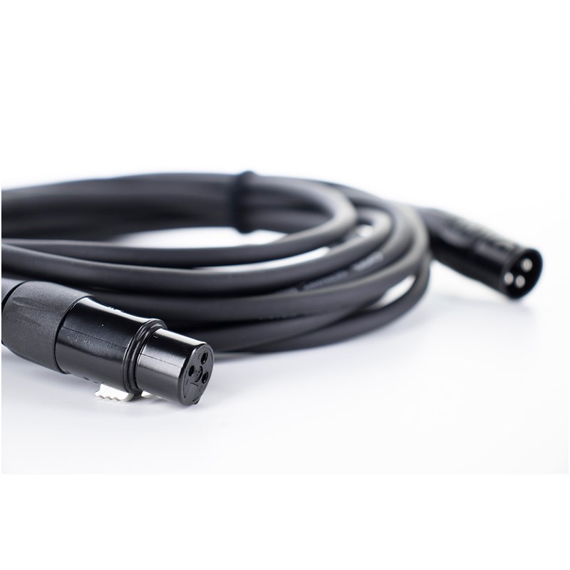 Câble micro XLR m/f 20 m noir blindé - 80 Ω/km