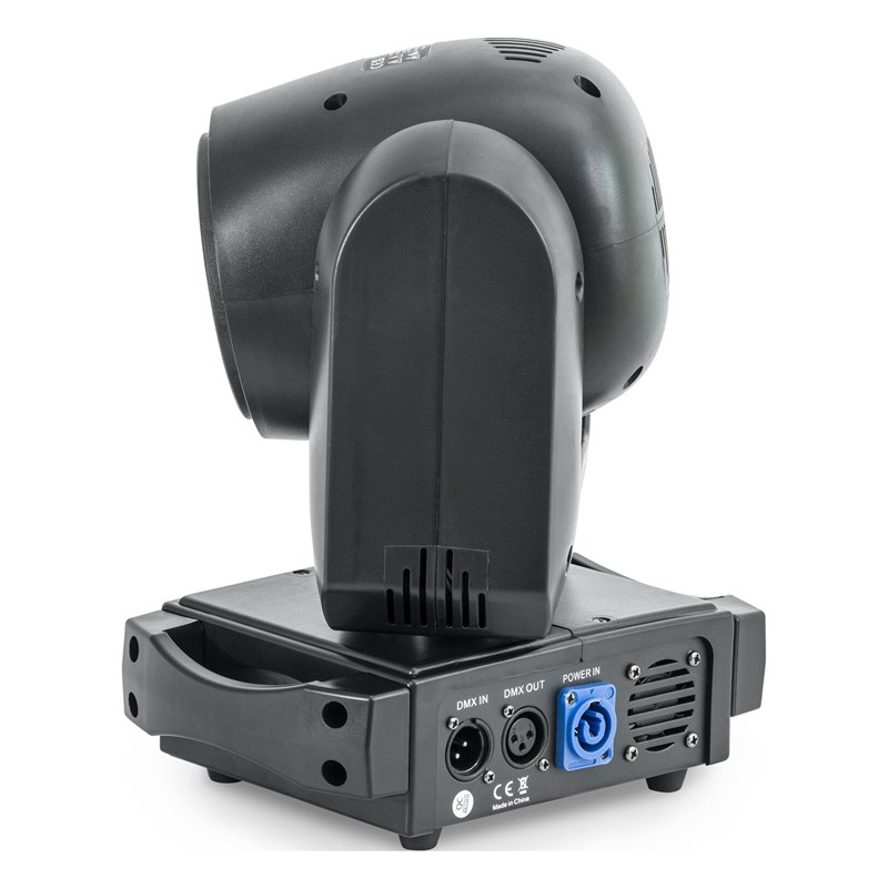 Lyre Spot 100W + B-Eye 6 x 10W DMX 17 canaux - côté + connectiques