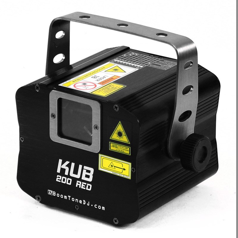 Laser d’animation rouge 200mW – DMX – 25 programmes - KUB 200 RED lyre