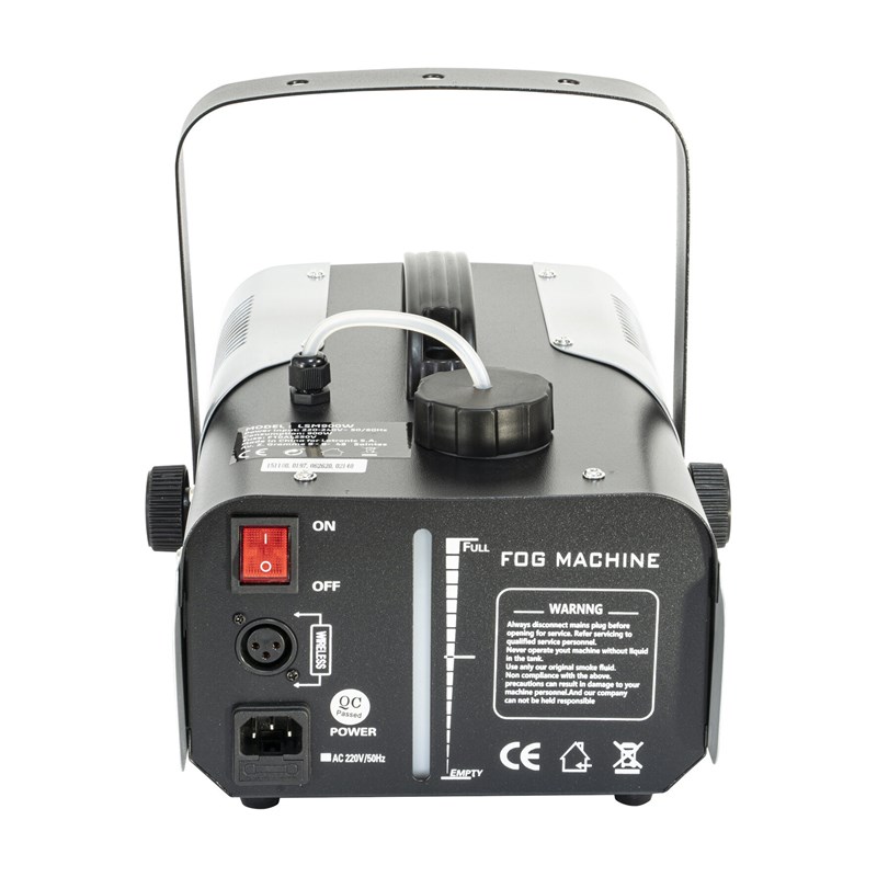 Machine à fumée 900W avec télécommandes filaire/HF - arrière