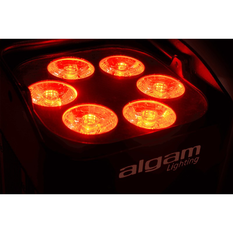 Par LED sans fil sur batterie 6x12W - UV - DMX - faisceaux