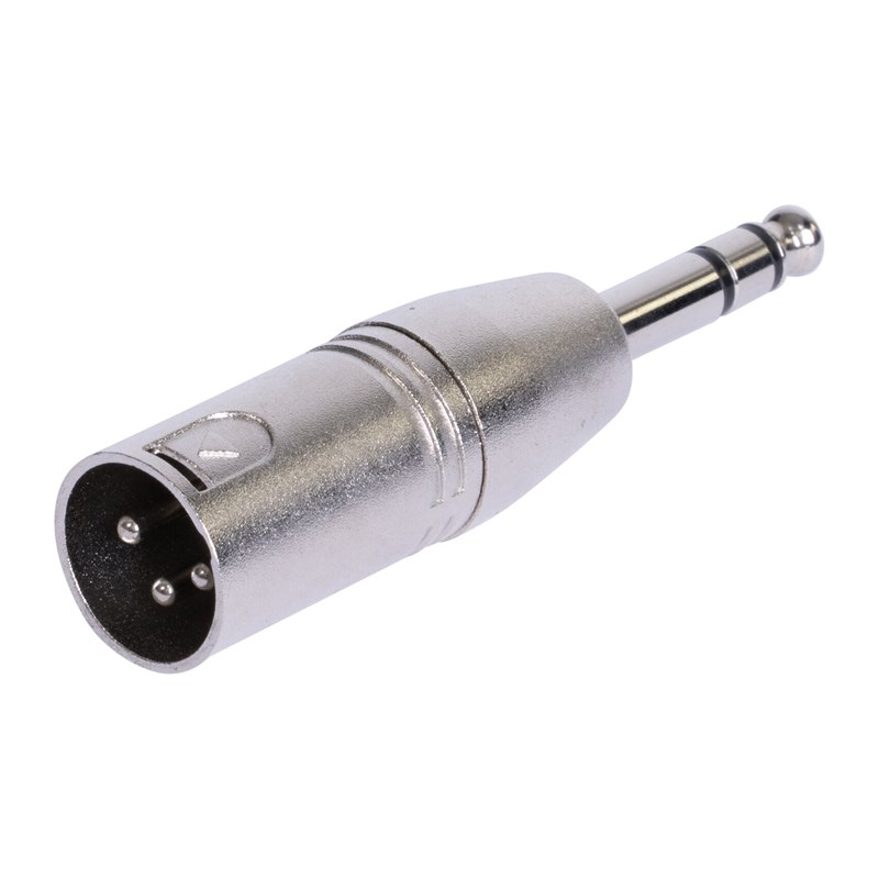 Adaptateur XLR mâle vers jack 6,35 mm stéréo long