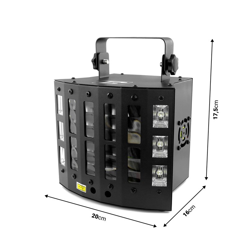 Projecteur à effets 4 en 1 - 9 LED RGBWAPY stroboscope
