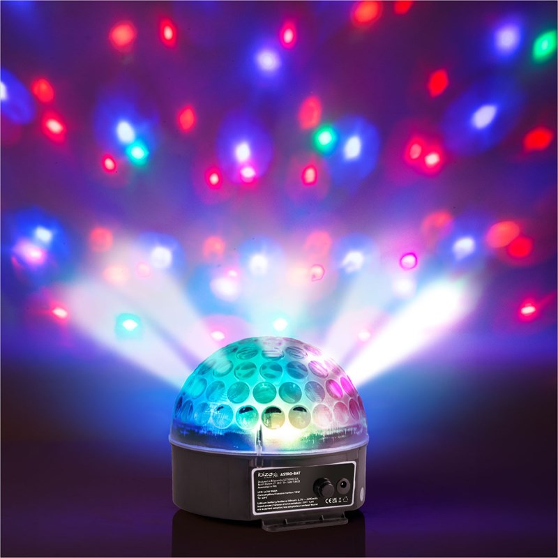 Effet lumière LED RGBA rechargeable 4x3W - fête party light