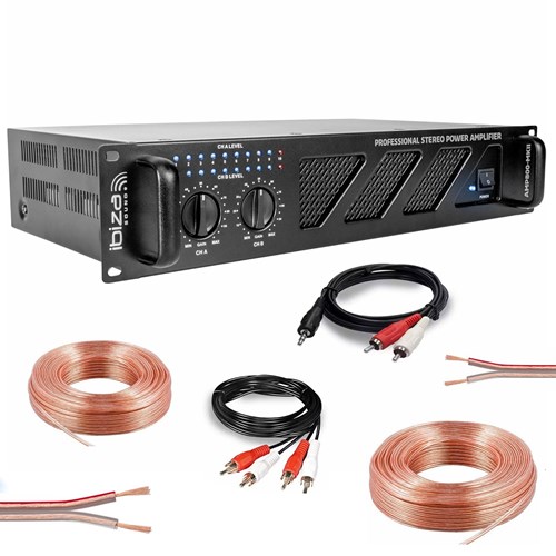 PACK AMPLI SONO 1200W - AMP800-MKII + CABLES