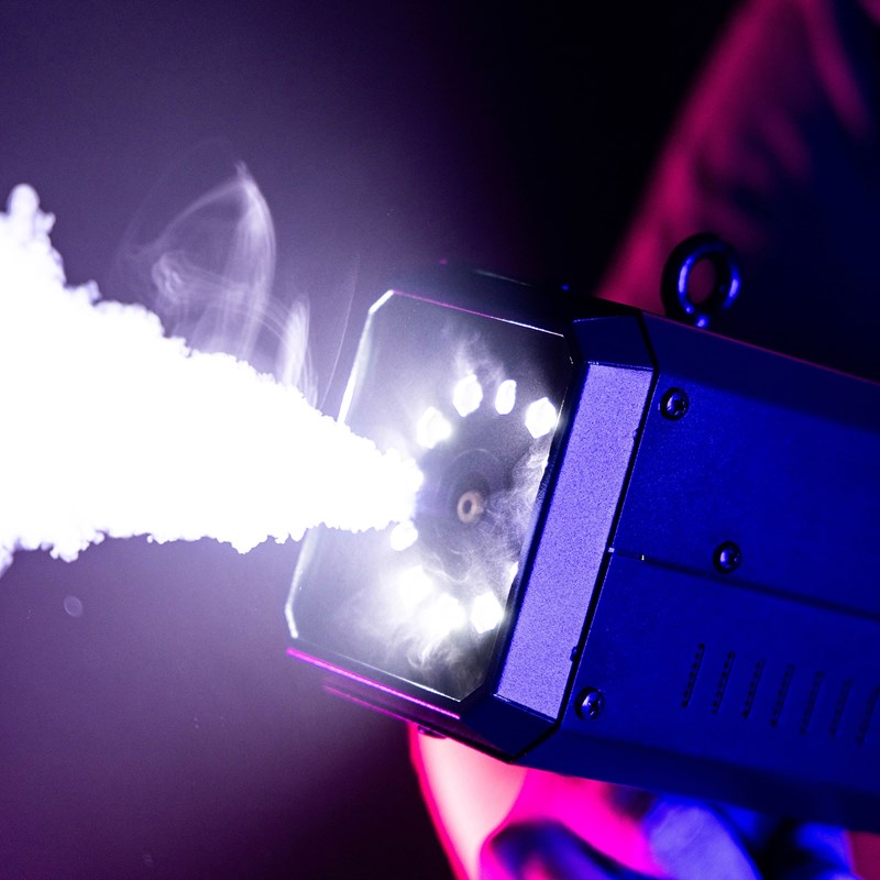 Machine à fumée portable 1000W - LED Stroboscope mariage