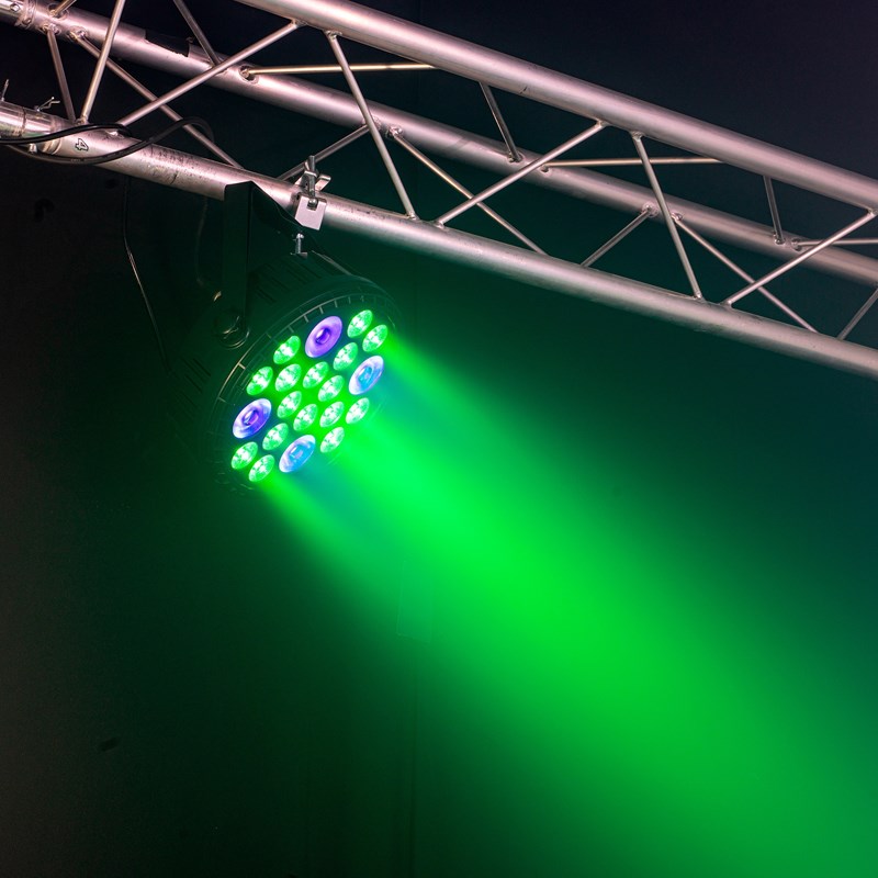 Projecteur PAR XXL 16x4W RGBW + 4x30W UV - Télécommande