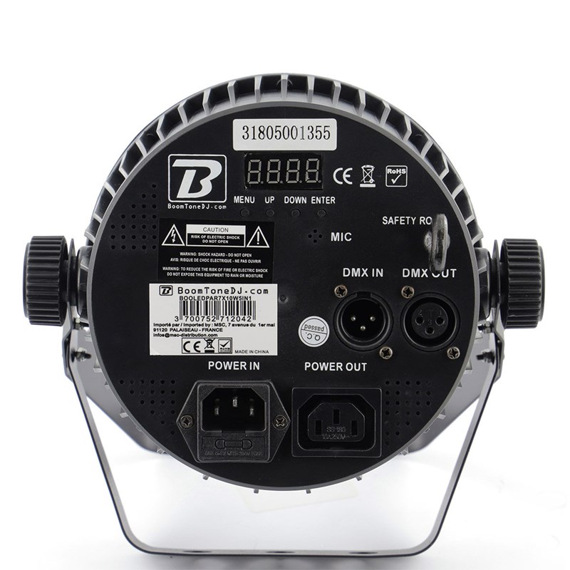 Projecteur PAR à LED - 7 x 10W RGBWA 5-en-1 télécommande