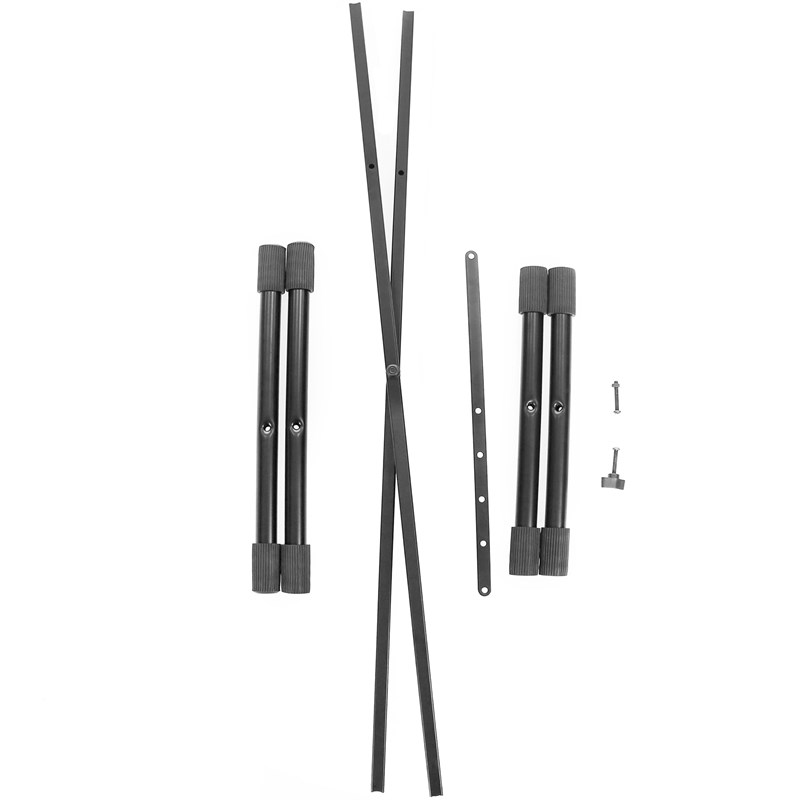 Stand en X pour clavier ou régie DJ - Hauteur réglable noir