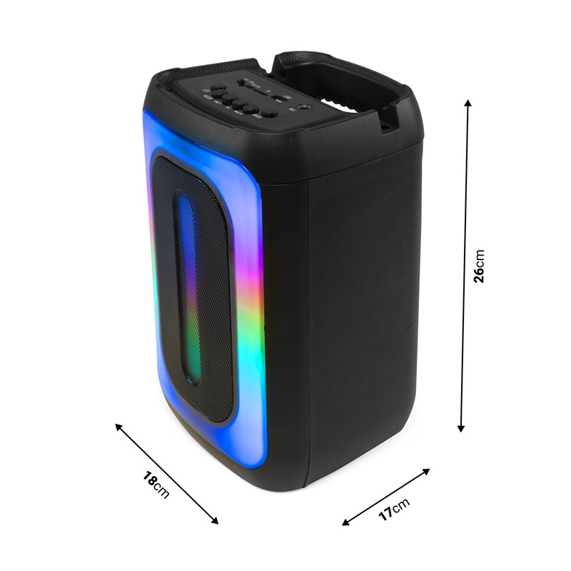 Enceinte portable Bluetooth 1 x 4" avec micro - dimensions