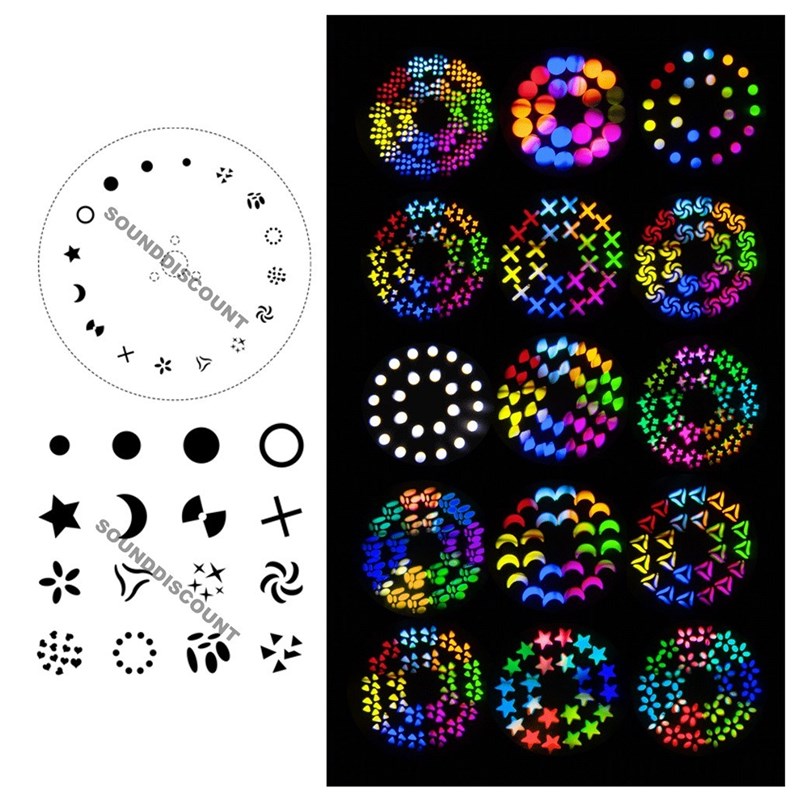 Lyre Beam LED 100W DMX double prisme - gobos