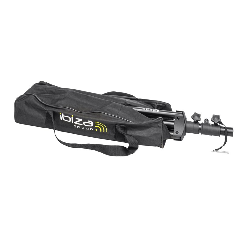 Paire de Supports Enceintes - Hauteur max 1,20m - Housse de Transport portable