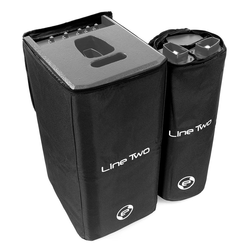 Pack housses caisson + satellites - Noir - Elokance - Line Two Cover Pack ouvert