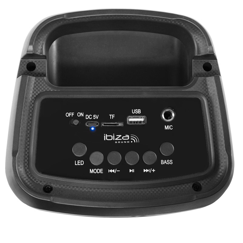 Enceinte portable Bluetooth 1 x 4" avec micro - dessus