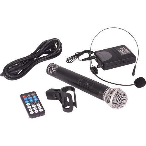 Système portable 15”/38cm - 800W - Micro main et micro tête VHF