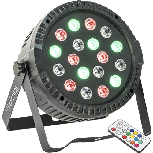 Projecteur PAR - 18 LED RVB 1W - Télécommande