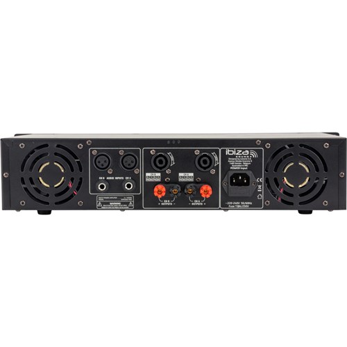 Amplificateur sono 2 x 1500W - Format rack 2U