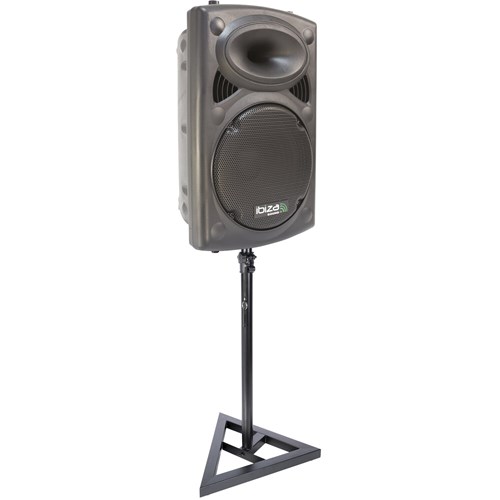 Support polyvalent réglable pour enceinte ou éclairage - Base métal triangulaire