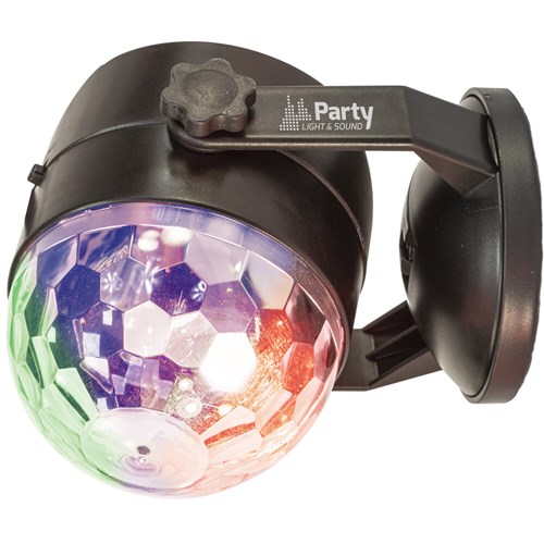 Boule disco RVB - Mini effet LED avec ventouse - Alim. USB ou piles